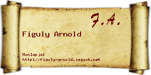 Figuly Arnold névjegykártya